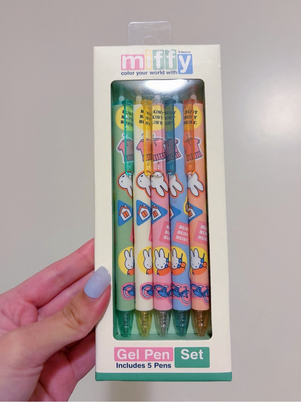 Miffy Pastel Gel Pen Set